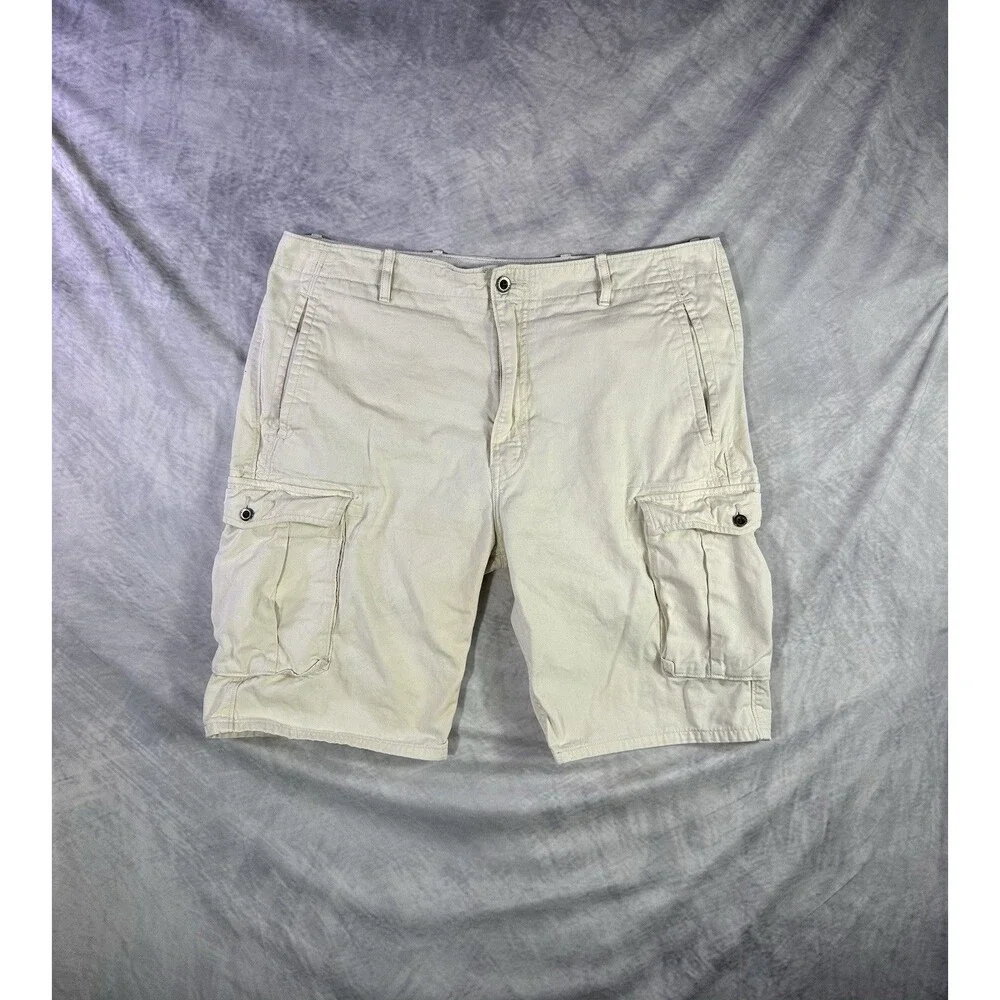 Levis Shorts Mens 38 Beige Cargo Utility White Tab Size 38